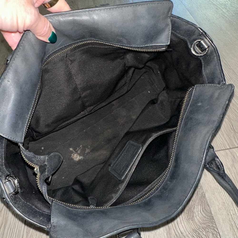 Coach Black Blake Carryall Satchel Python Embosse… - image 10